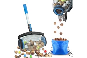 zozen Nut Gatherer,Walnut Picker Upper,Side Opening Dump,Pecan Picker Upper,Apply to Hickory Nuts,Spiked Balls,Chestnuts,Nerf