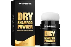 StyleShark Dry Shampoo Powder (0.29 oz), Powder Dry Shampoo, Volumizing Powder Dry Shampoo for Women & Men, Travel Size Dry Shampoo, Hair Powder for Men, Mattifying Root Fuller Looking Refreshing Hair