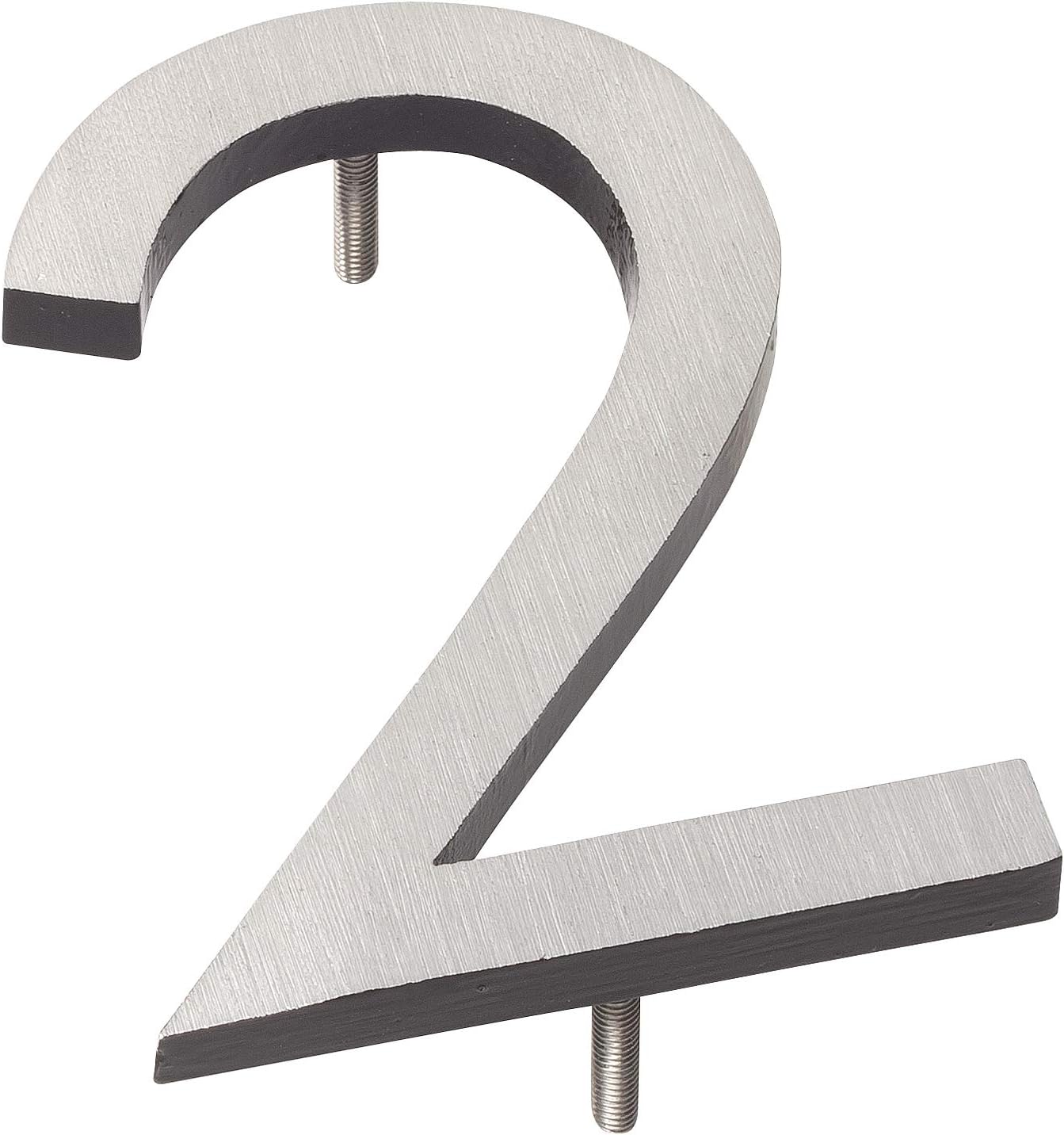 Address Signs - Montague Metal Products MHN-16-2-F-BK2 Floating House Number, 16