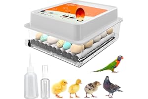 OKKÖBI Incubators for Hatching Eggs - 36 pcs | Incubator with Automatic Turning and Humidity Control - Integrated Egg Candler - Okkobi OBI-36 for Hatching Chickens, Ducks & Other Birds