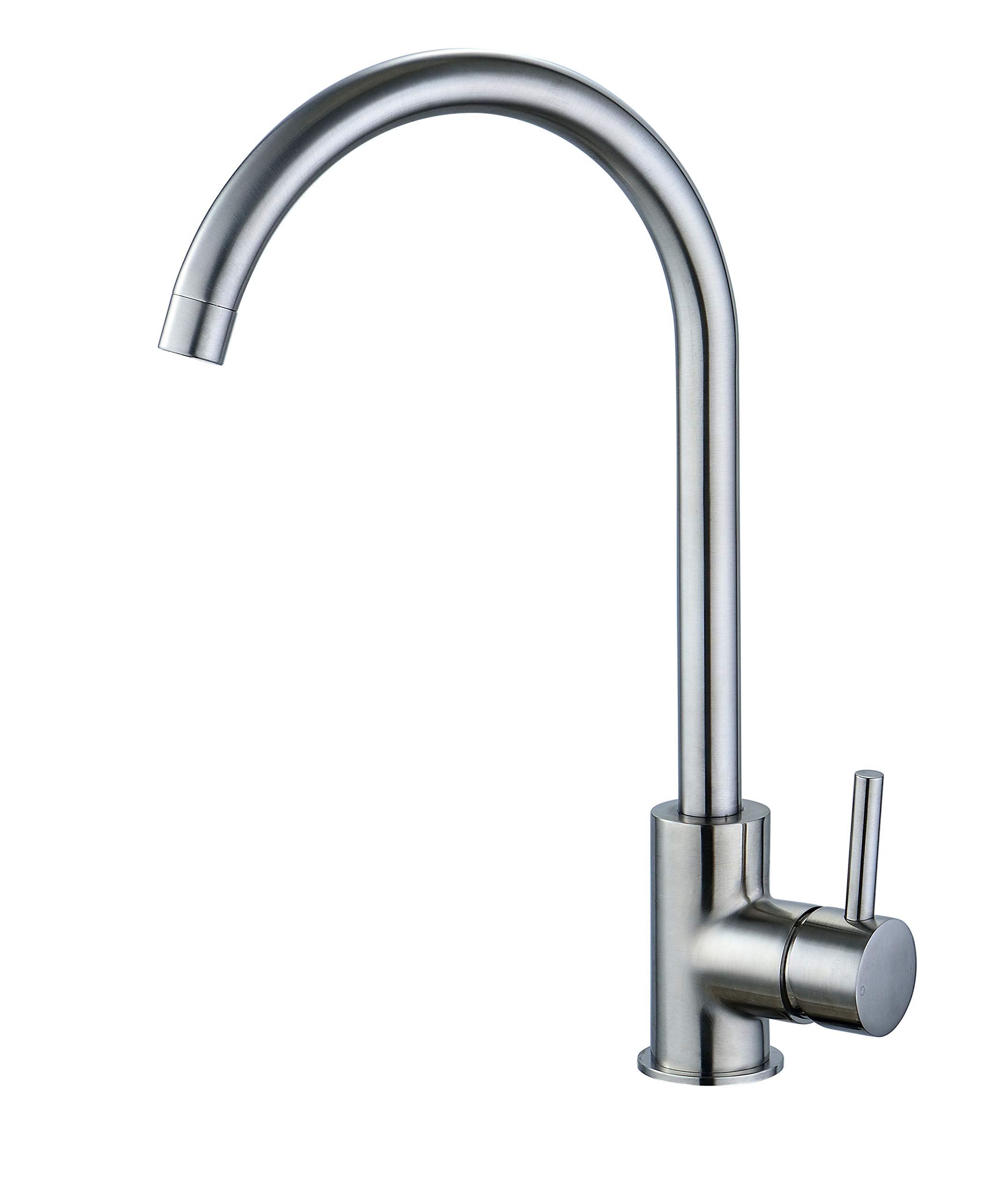 Keenware KKT-542 Knightsbridge Monobloc Single Lever Kitchen Mixer Tap, Brushed Nickel