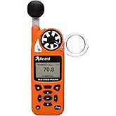 Kestrel 5400 WBGT Heat Stress Tracker | Non-Bluetooth Handheld Heat Stress Monitor | Waterless Wet Bulb Globe Temperature &amp; Weather Meter | Safety Orange