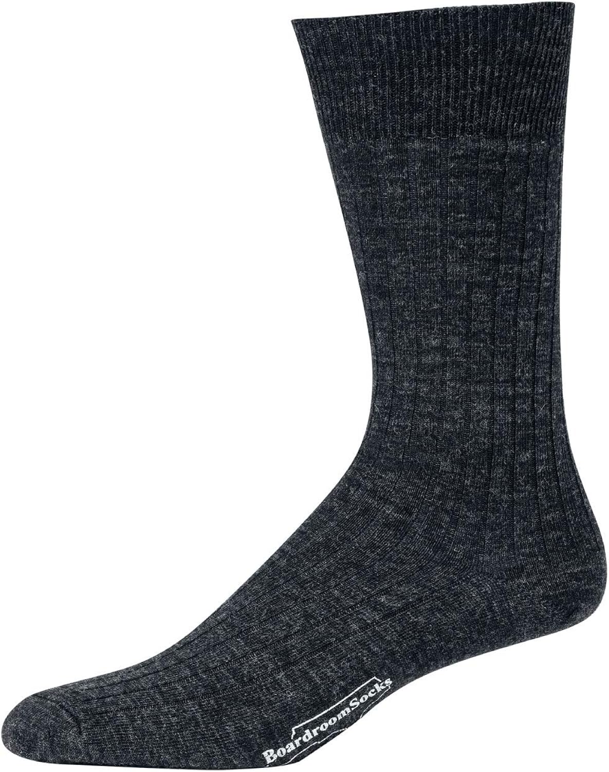 Boardroom Socks Merino Wool MidCalf Dress Socks for Men, Ribbed Dress