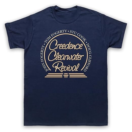 Inspirado por Creedence Clearwater Revival CCR Circle Longo No Oficial Camiseta para Hombre