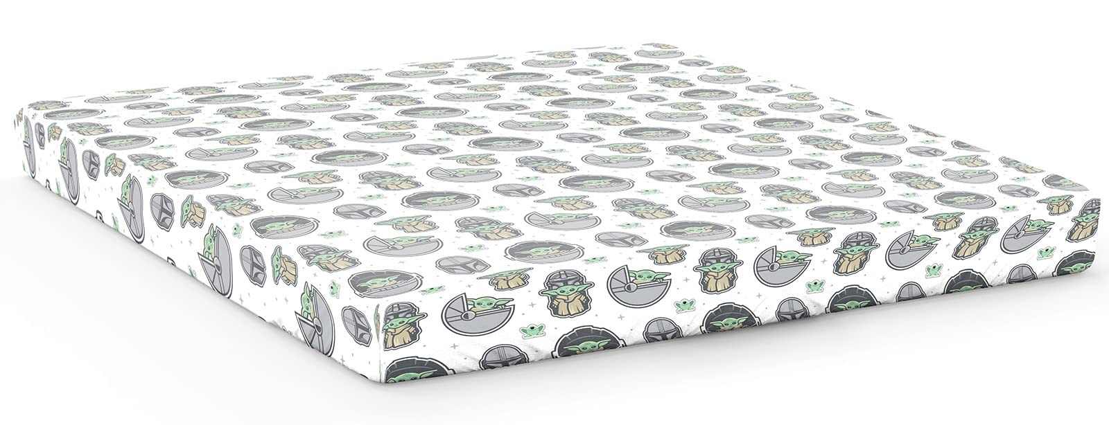 Jay Franco Star Wars The Mandalorian The Cutest Bounty 100% Cotton Double Fitted Sheet