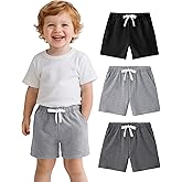Witwot 3 Pack Toddler Shorts French Terry Baby Boys Shorts Infant Summer Clothes Size 18M-5T