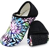 XIHALOOK House Slippers for Women Men Cozy Sock Shoes with Soft Rubber Sole Slip On for Indoor/Outdoor