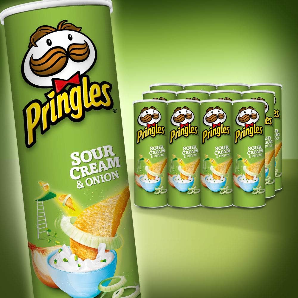 Pringles Sour Cream & Onion, 12 Pack (12 x 134g): Amazon.com.au ...