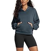 ODODOS Modal Soft Long Sleeve Cropped Hoodie for Women Oversized Pullover Sweatshirts with Pocket