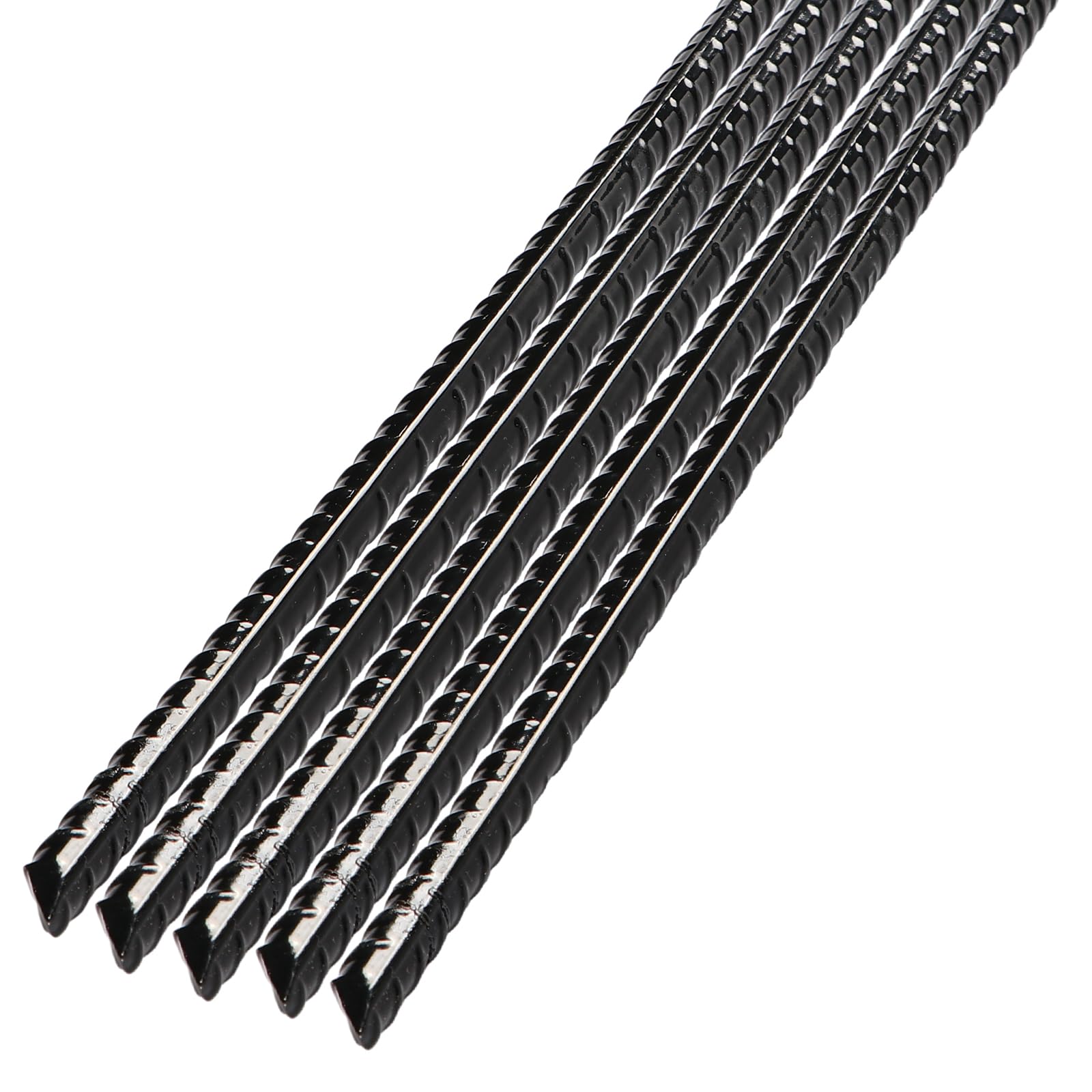 Ground Anchor Stakes Heavy Duty Straight Rebar Stakes Forged 15 Inches Garden Camping Tent Stakes Black Powder Coated Steel Plant Support Garden Spikes