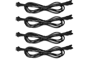 ZONECONA 4Pcs 47 inch 4-Pin Motorcycle Lights Underglow Kit Motocycle Extension Wire Cable Cord Motocycle RGB LED Light Kit Multicolor Segmented/Motocycle RGB LED Strip Lights for Motocycle ATV UTV