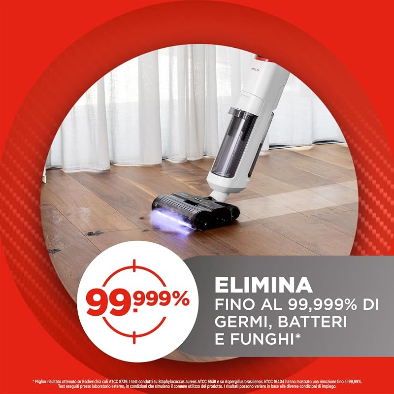Rollysteam WD50C Cordless, Lavapavimenti e Aspirapolvere