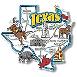Texas Jumbo State Magnet by Classic Magnets, 4" x