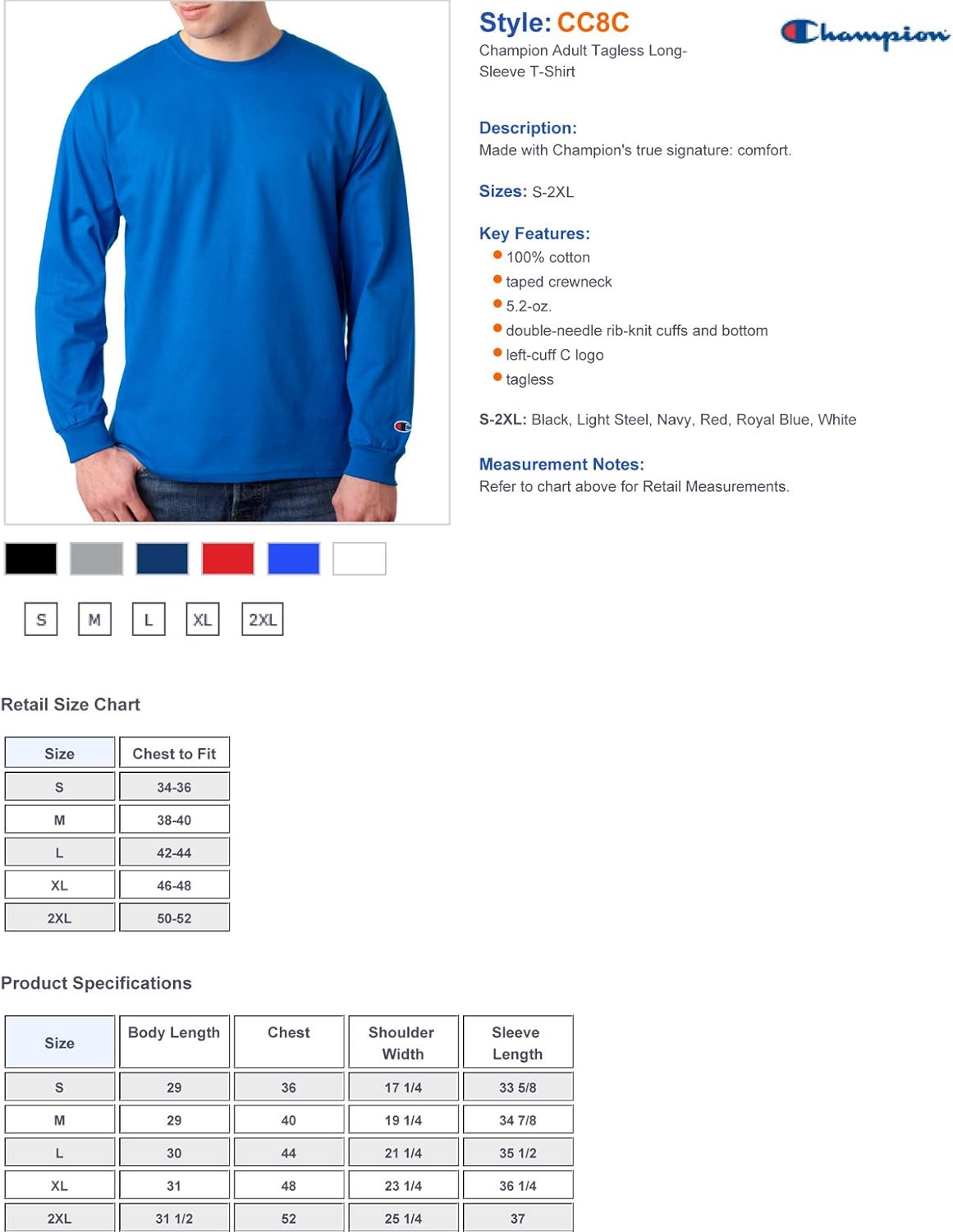 Long Sleeve Tagless T Shirt Champion 5 2 Oz T Shirts Tops Tees Shirts Ekbotefurniture Com