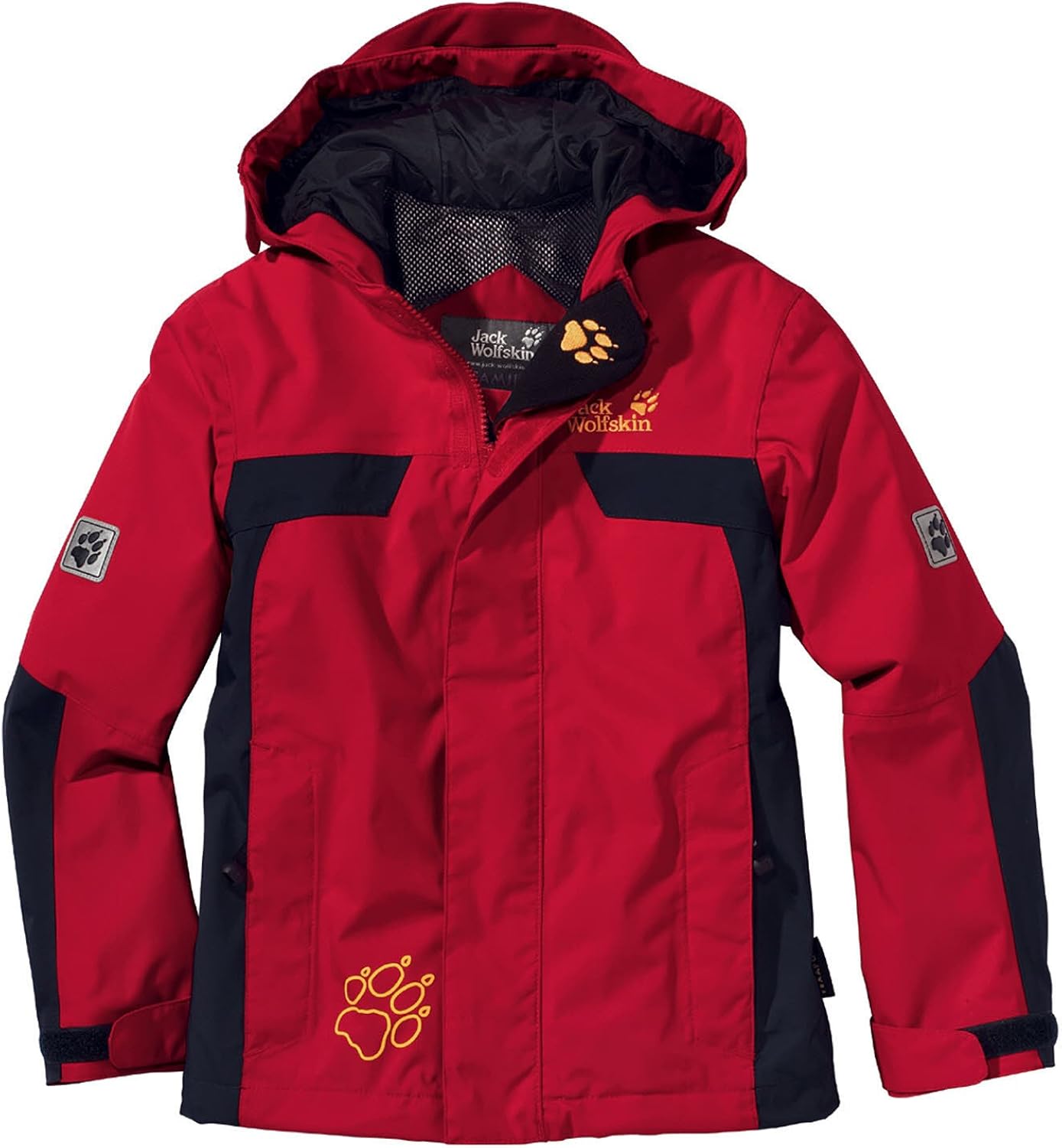 jack wolfskin red coat
