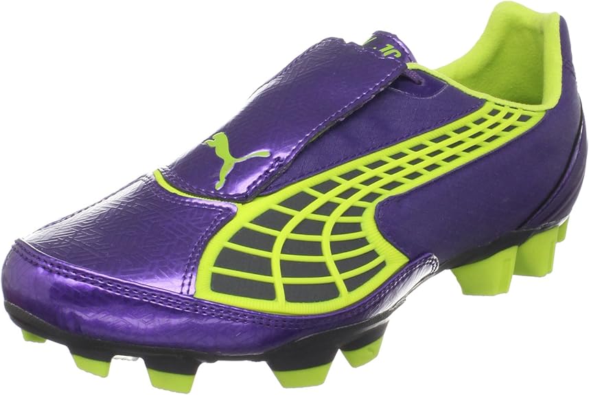 PUMA Men's V2.10 I HG Soccer Cleat, Parachute Purple/Ebony