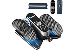 IHOMEY Under Desk Elliptical Machine, Leg Exercise Machine with Monitor, Remote Control and 12 Adjustable Speeds Quiet Ellipse Leg Exerciser for Seniors, Electric Seated Pedal Exerciser for Home Office