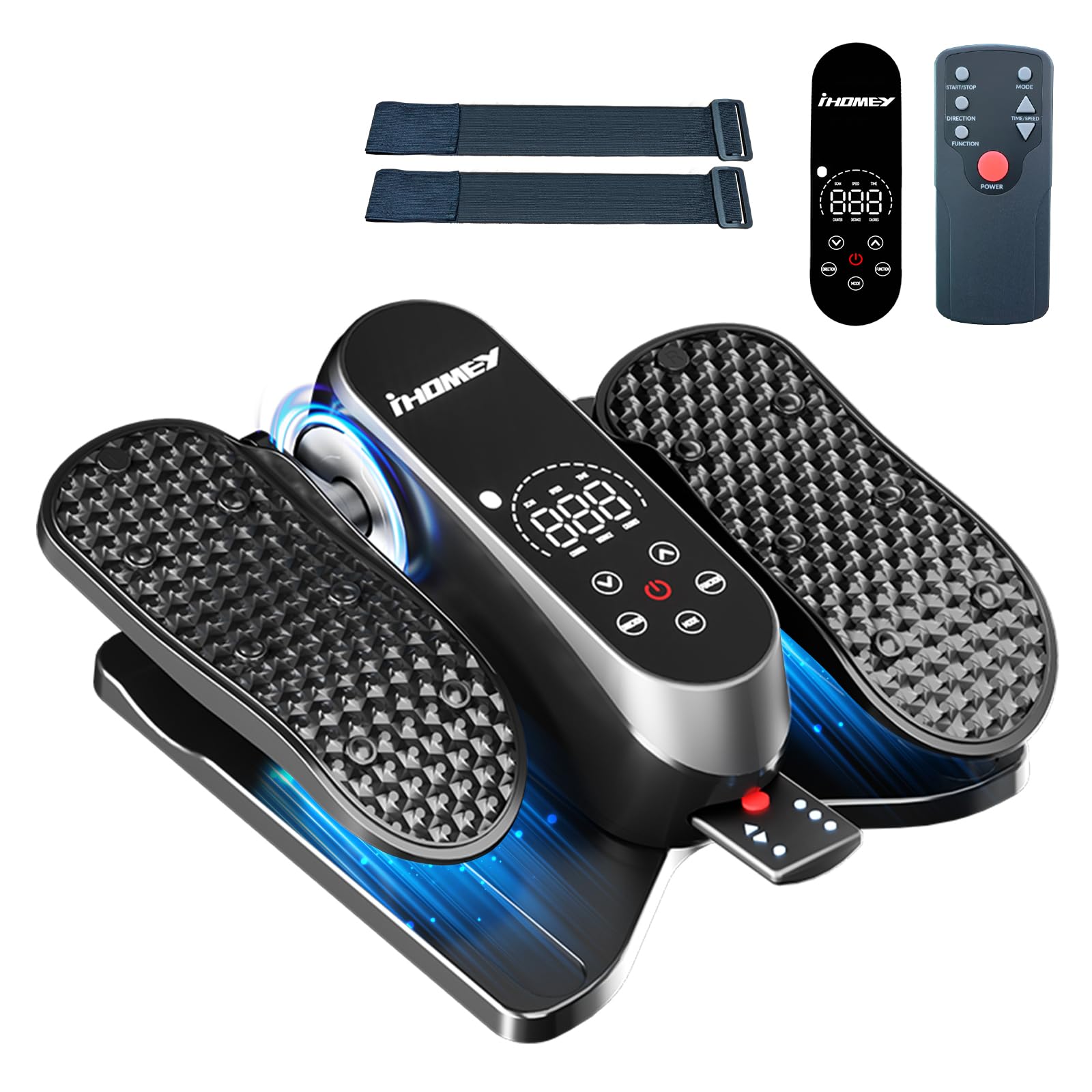 Photo 1 of Under Desk Elliptical Machine, Electric Leg Exerciser for Seniors with 12 Adjustable Speeds, Auto & HR Modes, Portable Quiet Seated Pedal Exerciser with Remote Control