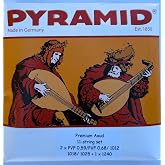 Pyramid Premium Aoud 11-String Set for Arabic Oud, 2 x PVF 0.59/PVF 0.68/1012 1018/1025 + 1 x 1240