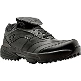 3N2 Reaction Lo Men's Baseball Umpire Field Shoe - Lightweight Leather Shoes for Softball & Baseball Umpires - Black