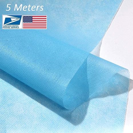 Amazon Com Polypropylene Fabric Waterproof Fabric Non Woven Fabric Disposable Waterproof Non Woven Fabric 95 Thickened Diy Handmade Material Blue