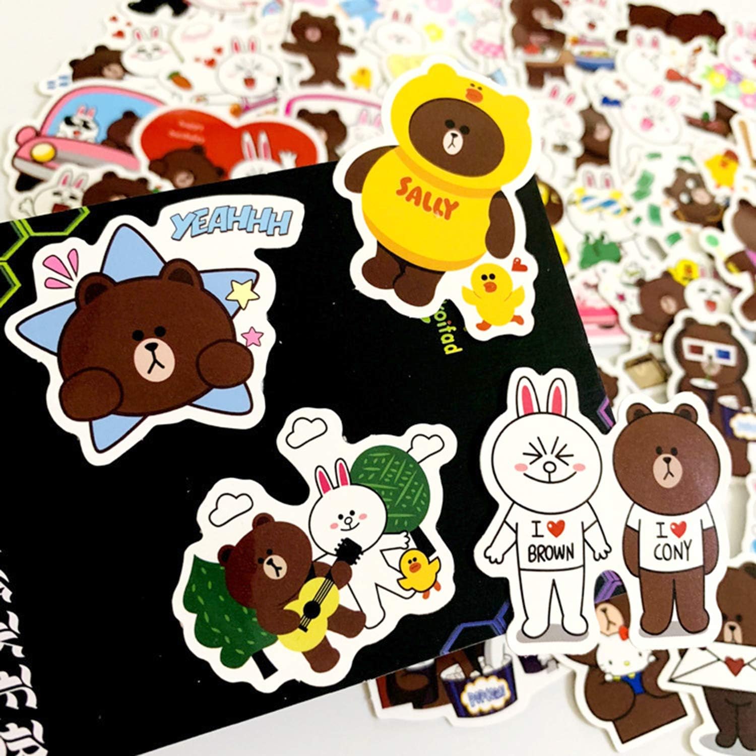 45pcs Hot Cartoon Line Town Brown Cony Stickers For Water Bottle Laptop Car Motorcycle Bicycle Bike