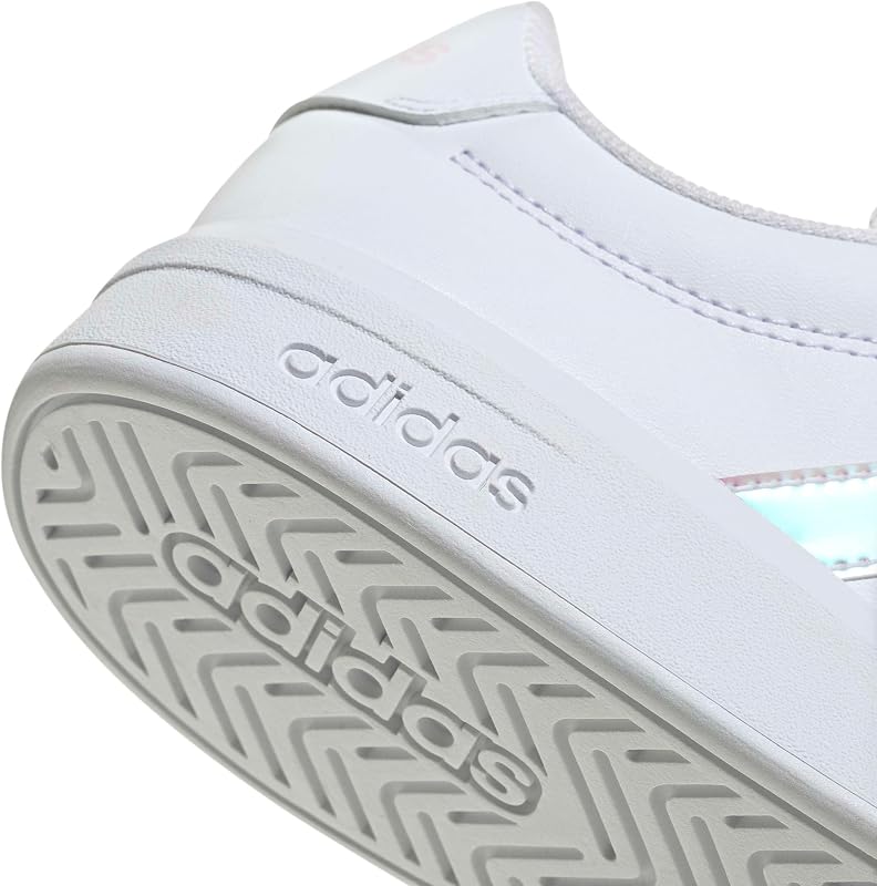 Sapatos unissex para crianças Grand Court 3.0 Junior, FTWR Branco/Iridescente/Quase Rosa, 38 EU