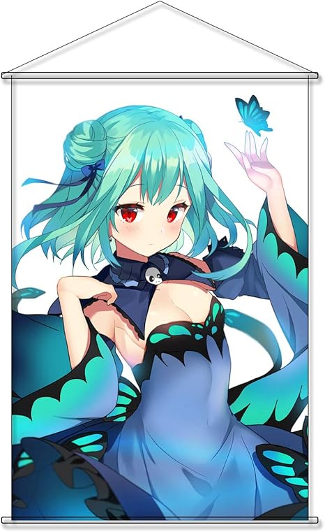 Amazon タペストリー バーチャルyoutuber バーチャルライバー ホロライブ Hololive 潤羽るしあ Uruha Rushia ポスター 掛ける絵 巻物 軸物 アニメ 漫画 可愛い アニメ おしゃれ 萌え 90cmx60cm アニメ 萌えグッズ 通販