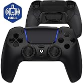 HEXGAMING ULTIMATE Wireless Controller Compatible with ps5, Black | Hall Effect Joysticks, Mouse-Click Triggers &amp; Bumpers, 4 Remappable Back Buttons, 8 Swappable Sticks, FPS Gaming