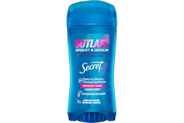 Secret Outlast Sweat & Odor Clear Gel Women's Antiperspirant Deodorant, Protecting Powder Scent, 73 grams