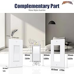 ThunderWay Single Pole Decorator Wall Light Switch
