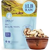 Aznut Brazil Nuts, Superior to Natural and Raw Shelled, No PPO, Vegan and Keto Friendly, Gluten Free, Peanut free and Vegan, Non Gmo Certified Premium Quality Super Food, Fresh and Crunchy, Kosher Certified (Raw, 1 LB)
