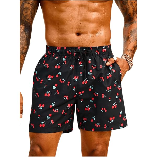 My Orders Placed Floerns Men's Boho Tribal Print Drawstring Waist Summer Shorts With Pocket Black Flamingo S In Kenya | Flat Front Men's Gifts Under 30