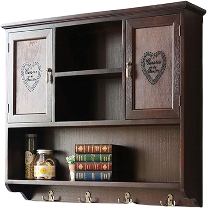 YYSYN Armario De Pared De Madera con Armario De Pared Retro para Cocina
