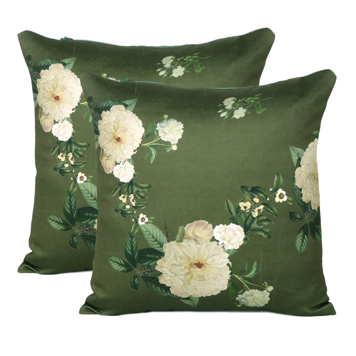 Buy Soft Comfortable Pillowcase Silky Satin Silk Pillow Cover for Hair & Skin Home Decor (Green