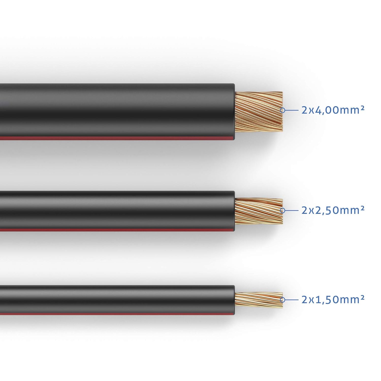PureLink Speaker Cable OFC 2 x 2.50 mm² (0.20 mm) 15.0 m Black, 15,0m - Image 4