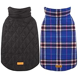 Kuoser Waterproof Dog Coat, Reversible Dog Jacket