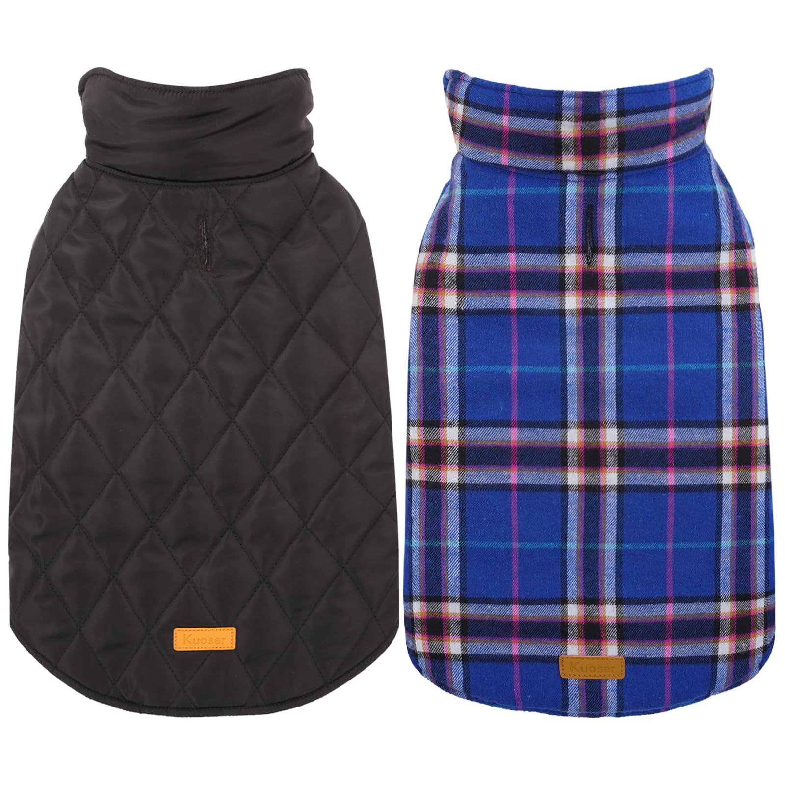 Kuoser Waterproof Dog Coat, Reversible Dog Jacket