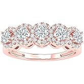 2 Carat w. LAB GROWN Diamond Wedding Band Ring (H-I Color VS2-SI1 Clarity)