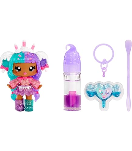 Muñeca Yummiland X Peeps Maddie Mallows Con Kit DIY De Brillo De Labios, Aroma Y Color Exclusivo, Para Niños +4 Años