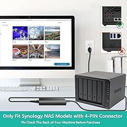 HKY 4PIN 12V AC DC Adapter for Synology NAS
