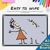 Fridge Magic A3 Whiteboard Magnetic Metal Surface 40x32cm with Frame view 2