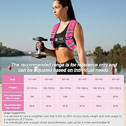 FUFF Weighted Vest Woman, 15 Pound Womens Weight