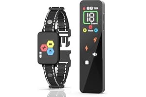 Aikko Dog Shock Collar with Remote - IPX7 Waterproof, 3 Modes (Beep, Vibration, Shock) - Adjustable E-Collar for Training Small (10 lbs to 120 lbs) Rechargeable Anti-Bark Collar for Large Dogs