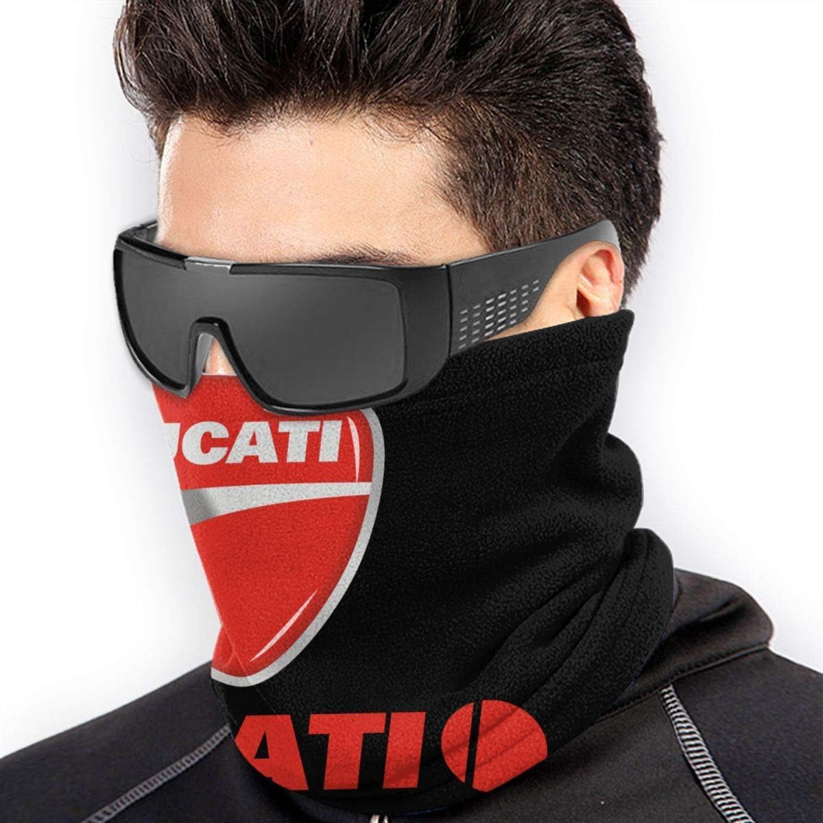 Lawenp Ducati Logo Unisex Microfiber Neck Warmer Neck Gaiter Face Mask