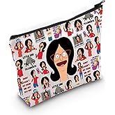 LEVLO Linda Belcher Cosmetic Makeup Bag Linda Belcher Fans Gift Bob's Family Zipper Pouch Bag CartoonTV Show Merch (Little King)