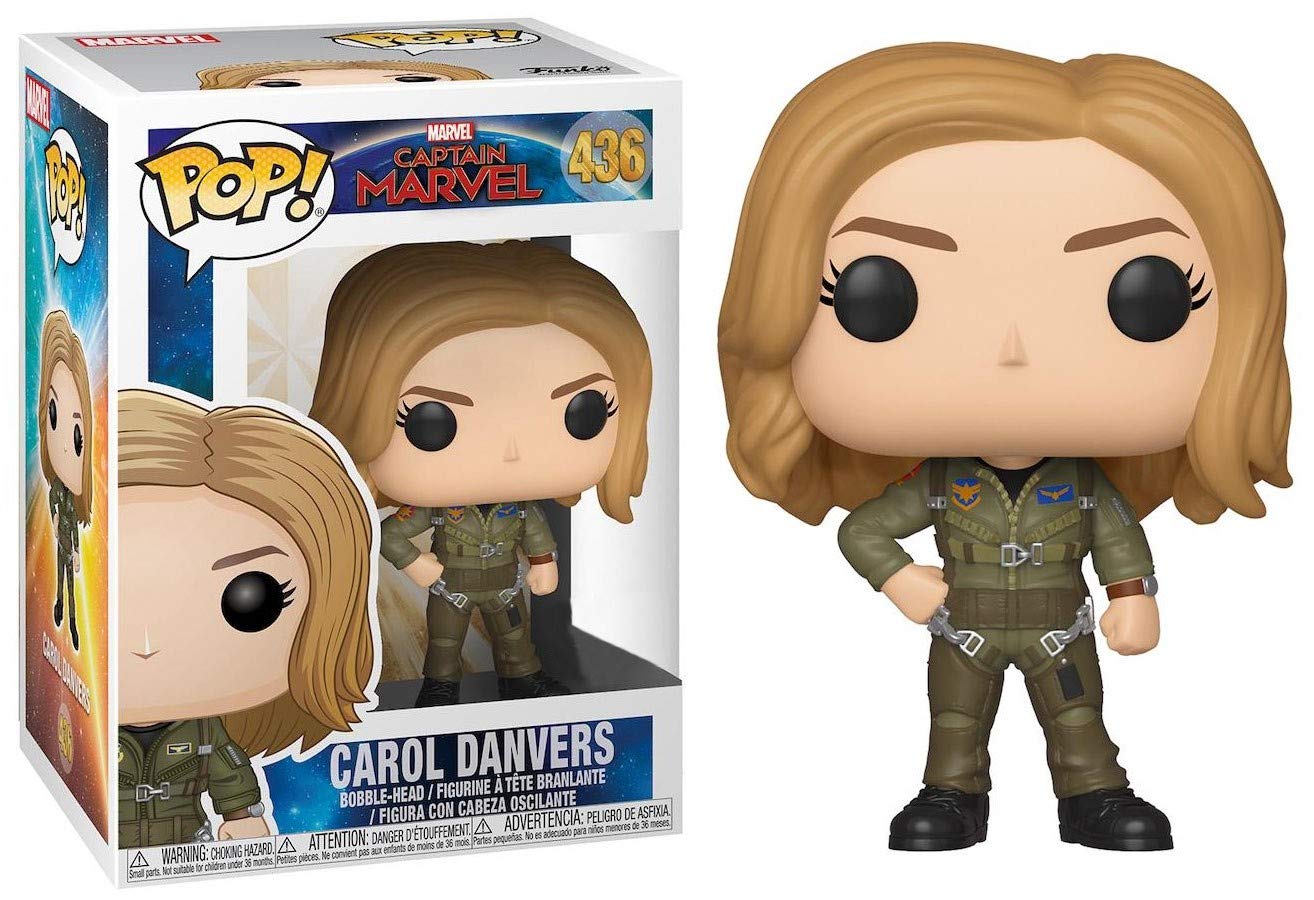 Funko Pop! Marvel: Captain Marvel - Carol Danvers (UK Exclusive)