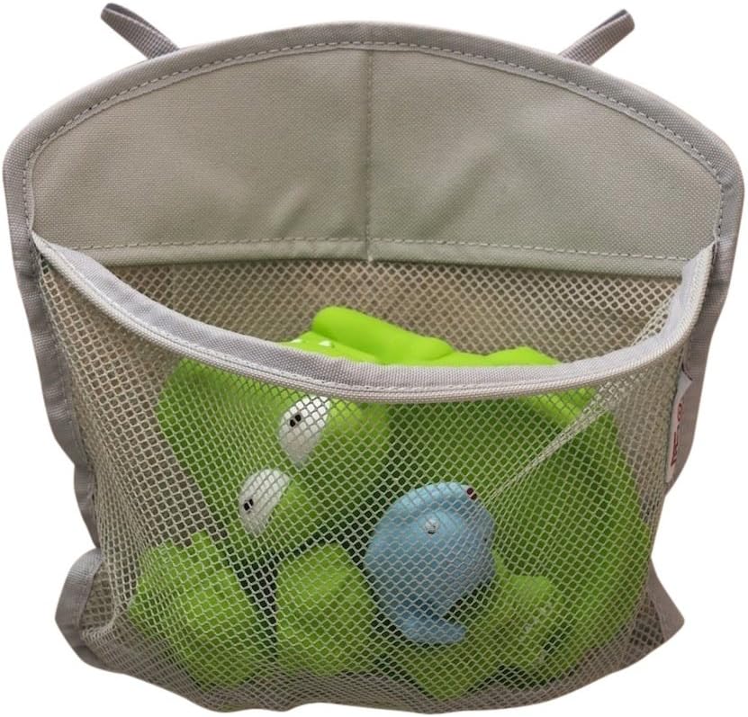 KidLuf Bath Toy Organizer Corner with Mesh Pockets, Bath Toy Organizer Corner, Bath Toy Holder (9" x 10")