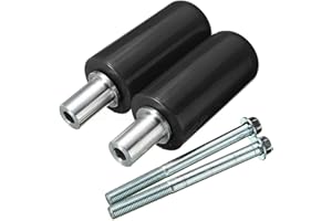 KAKALOTE 1 Pair Frame Sliders for Motorcycle Practical Anti Crash Protector(Black)