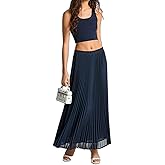 Michael Kors Womens Pleated Maxi Skirt